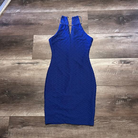 Bisou Bisou Ryal Blue Strapless Cocktail Dress Size 4 - Picture 5 of 10
